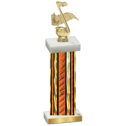 Single Orange Glacier Music Trophy