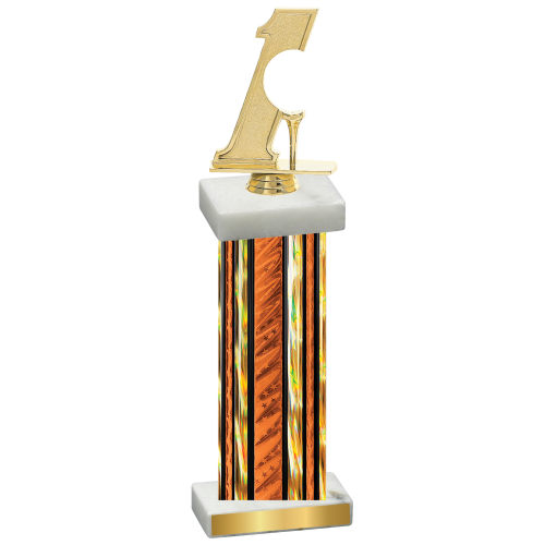 Single Orange Glacier Golf Trophy