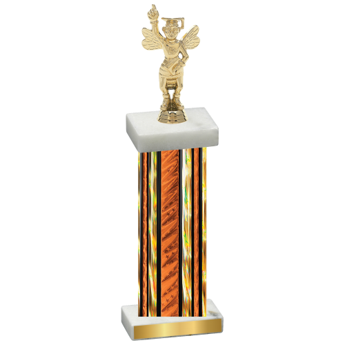 Single Orange Glacier Academics Trophy