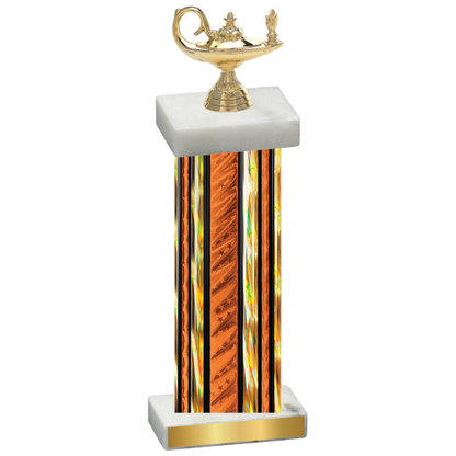 Single Orange Glacier Academics Trophy