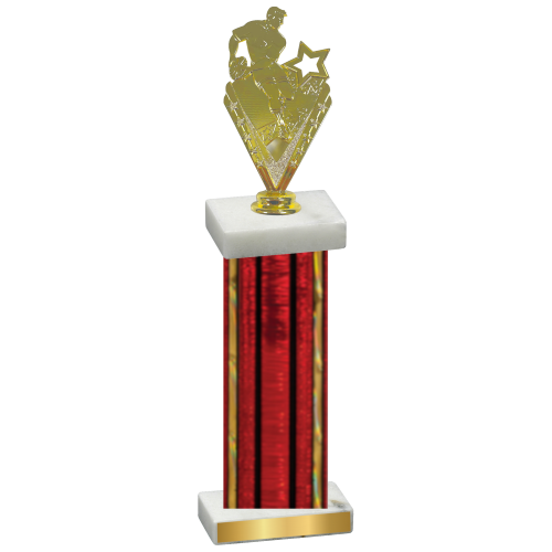 Single Red Glacier Rugby Trophy