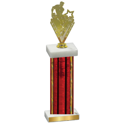 Single Red Glacier Rugby Trophy