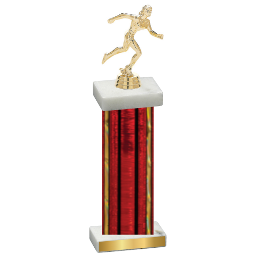 Single Red Glacier Running Trophy