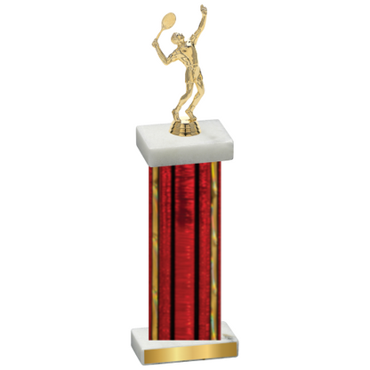 Single Red Glacier Tennis Trophy