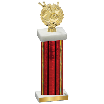 Single Red Glacier Bowling Trophy