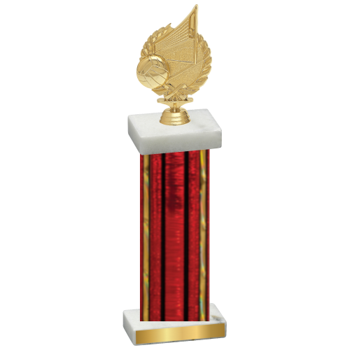 Single Red Glacier Volleyball Trophy