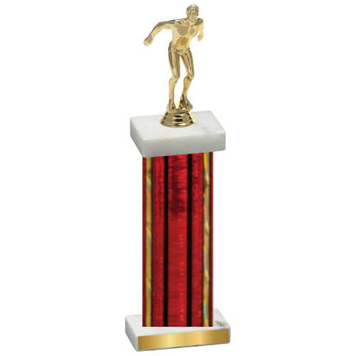 Single Red Glacier Swimming Trophy