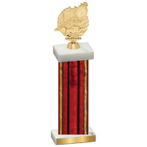 Single Red Glacier Swimming Trophy