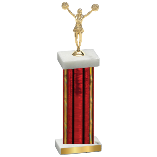 Single Red Glacier Cheerleading Trophy