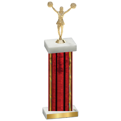 Single Red Glacier Cheerleading Trophy