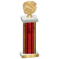 Single Red Glacier Cheerleading Trophy