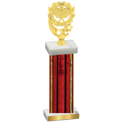 Single Red Glacier Pickleball Trophy