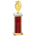 Single Red Glacier Pickleball Trophy