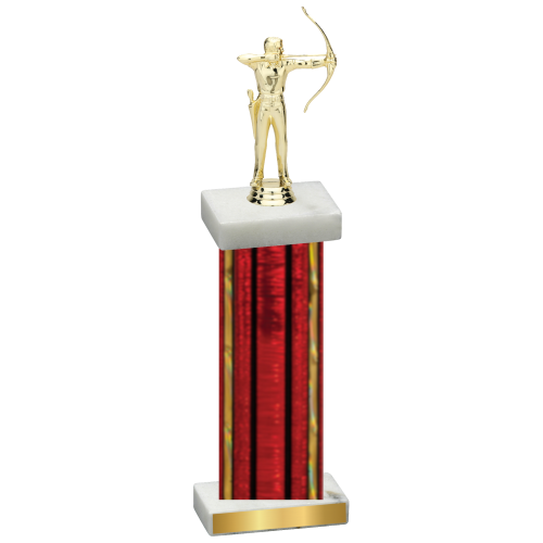 Single Red Glacier Archery Trophy