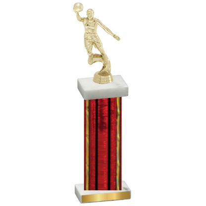 Single Red Glacier Basketball Trophy