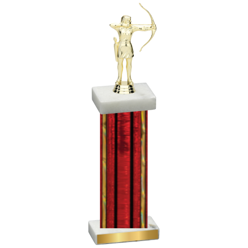 Single Red Glacier Archery Trophy