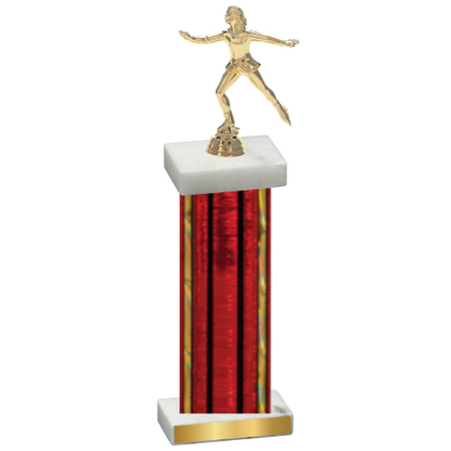 Single Red Glacier Skater Trophy