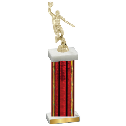 Single Red Glacier Basketball Trophy