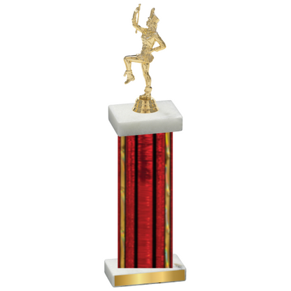 Single Red Glacier Majorette Trophy