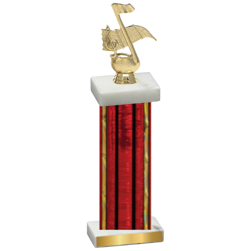 Single Red Glacier Music Trophy