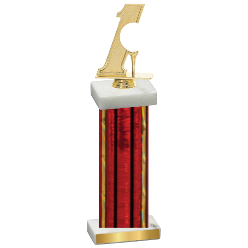 Single Red Glacier Golf Trophy