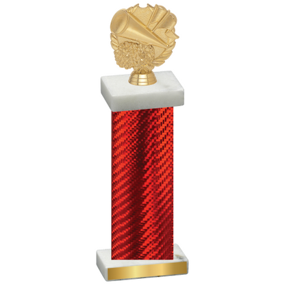 Single Red Carbon Fiber Cheerleading Trophy