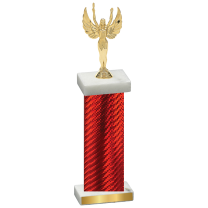 Single Red Carbon Fiber Victory Trophy