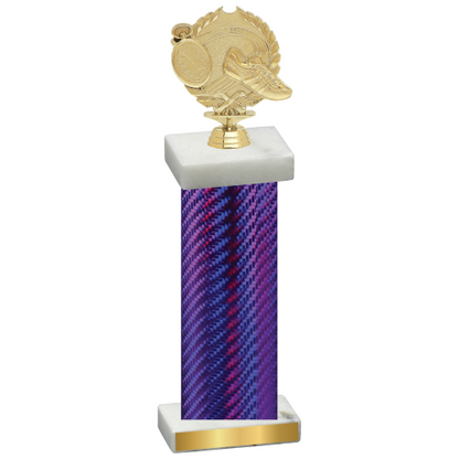 Single Purple Carbon Fiber Running Trophy