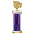 Single Purple Carbon Fiber Tennis Trophy