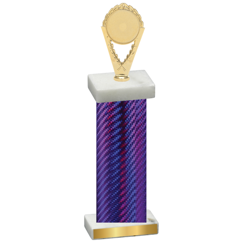 Single Purple Carbon Fiber Insert Trophy