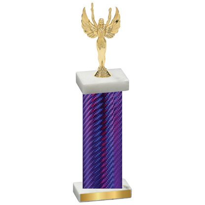 Single Purple Carbon Fiber Victory Trophy