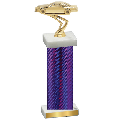 Single Purple Carbon Fiber Cars Trophy