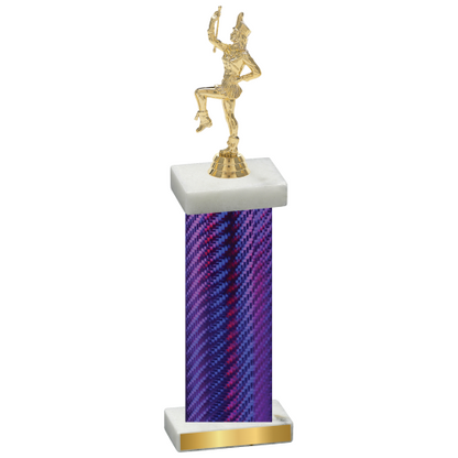 Single Purple Carbon Fiber Majorette Trophy