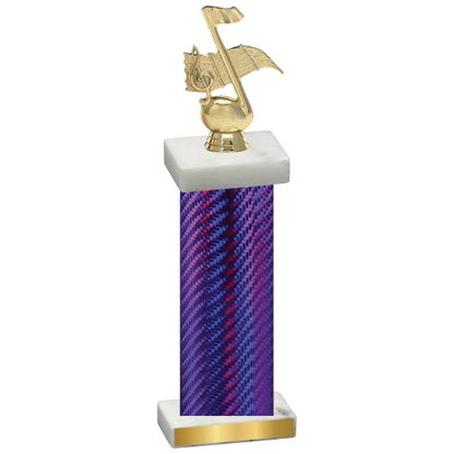 Single Purple Carbon Fiber Music Trophy