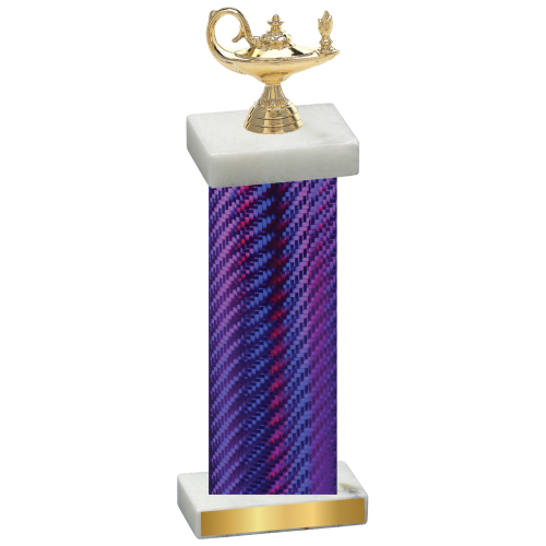 Single Purple Carbon Fiber Academics Trophy