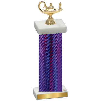 Single Purple Carbon Fiber Academics Trophy