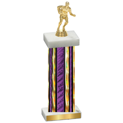 Single Purple Glacier Rugby Trophy