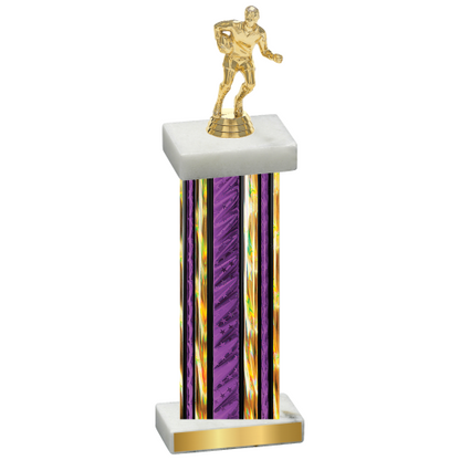 Single Purple Glacier Rugby Trophy