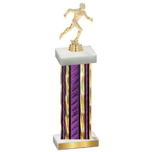 Single Purple Glacier Running Trophy