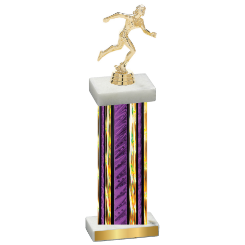 Single Purple Glacier Running Trophy