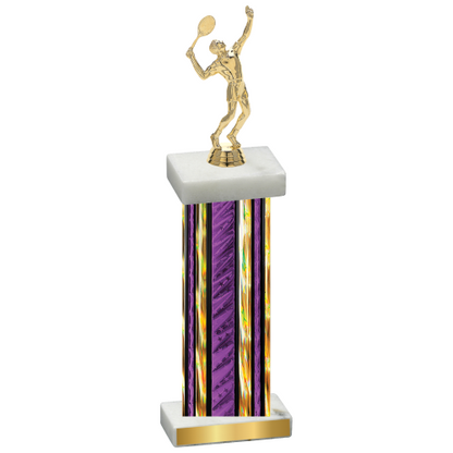 Single Purple Glacier Tennis Trophy