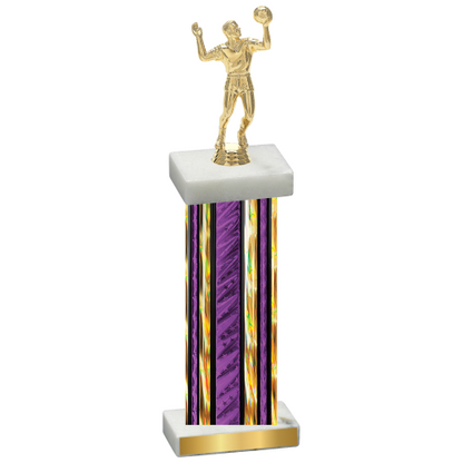 Single Purple Glacier Volleyball Trophy