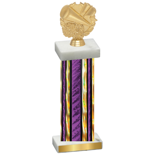 Single Purple Glacier Cheerleading Trophy