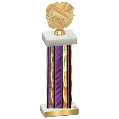 Single Purple Glacier Cheerleading Trophy