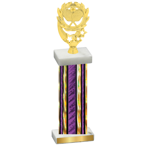 Single Purple Glacier Pickleball Trophy