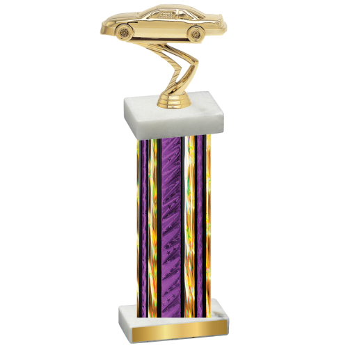 Single Purple Glacier Cars Trophy
