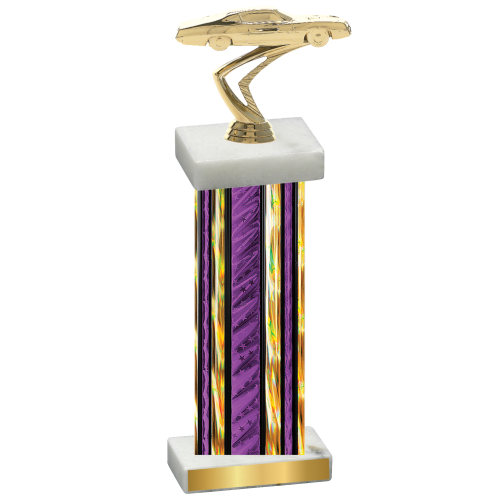 Single Purple Glacier Cars Trophy
