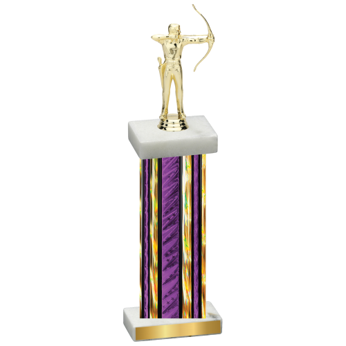 Single Purple Glacier Archery Trophy