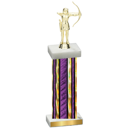 Single Purple Glacier Archery Trophy