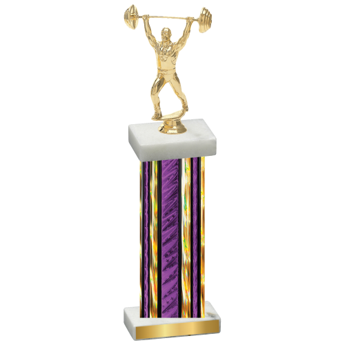 Single Purple Glacier Weights Trophy